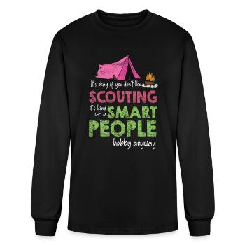 Girl Scout Leader Scouting Group Team Boy Scouts - Men's Long Sleeve T-Shirt - black - Front