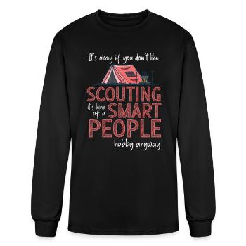 Group Smart People Hobby Girl Scout Leader Scouts - Men's Long Sleeve T-Shirt - black - Front