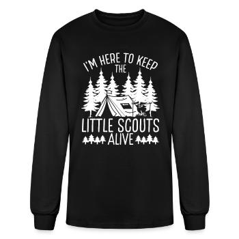 Girl Scout Leader Keep Little alive Scouting - Men's Long Sleeve T-Shirt - black - Front