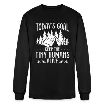 Scouting Keep tiny Scouts alive Girl Scout Leader - Men's Long Sleeve T-Shirt - black - Front