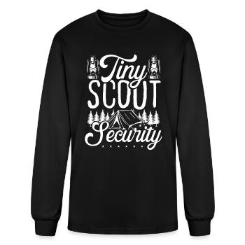 Scouting Tiny Scout Security Girl Scout Leader - Men's Long Sleeve T-Shirt - black - Front