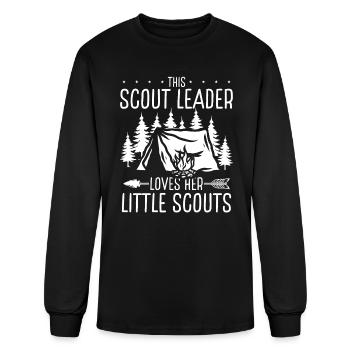Scouting This Girl Scout loves her little Scout - Men's Long Sleeve T-Shirt - black - Front