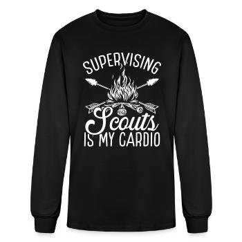 Girl Scout Leader Cookie Dealer Scouting Boy Scout - Men's Long Sleeve T-Shirt - black - Front