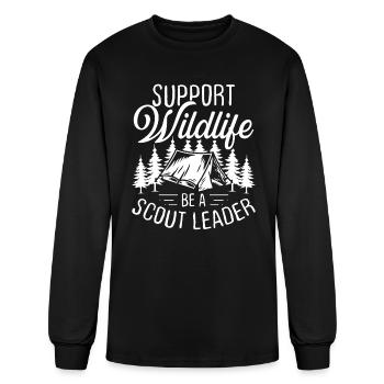 Girl Scout Leader Scouting Scouts Scouting Tours - Men's Long Sleeve T-Shirt - black - Front