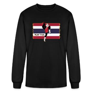 Muay Thai - Men's Long Sleeve T-Shirt - black - Front
