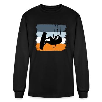 Kite Surfing Gift Kite - Men's Long Sleeve T-Shirt - black - Front