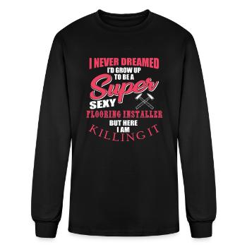 Flooring Installer - Men's Long Sleeve T-Shirt - black - Front