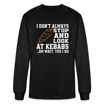 Funny Doner Kebab Saying - Men's Long Sleeve T-Shirt - black - Front