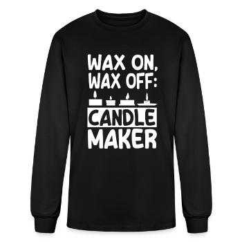 Candle Making - Men's Long Sleeve T-Shirt - black - Front