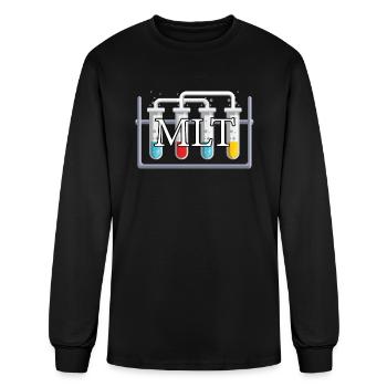 Medical Laboratory Technician MLT - Men's Long Sleeve T-Shirt - black - Front