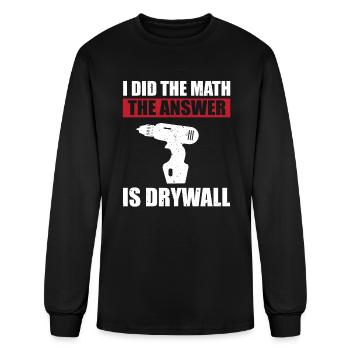 Drywall Installer - Men's Long Sleeve T-Shirt - black - Front