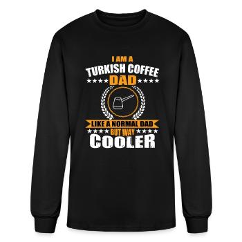 Café turc Papa Costume Fête des pères - T-shirt à manches longues Homme - noir - Devant