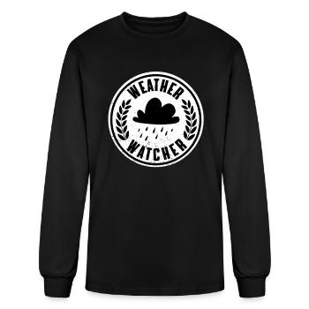 Weather Watcher - Men's Long Sleeve T-Shirt - black - Front