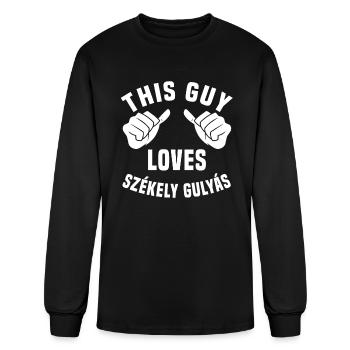 This Guy Loves Szekely Gulyas - Men's Long Sleeve T-Shirt - black - Front