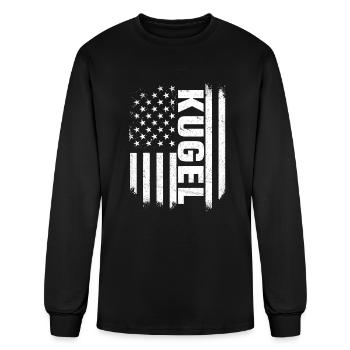 Kugel USA Flag - Men's Long Sleeve T-Shirt - black - Front