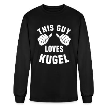 This Guy Loves Kugel - Men's Long Sleeve T-Shirt - black - Front