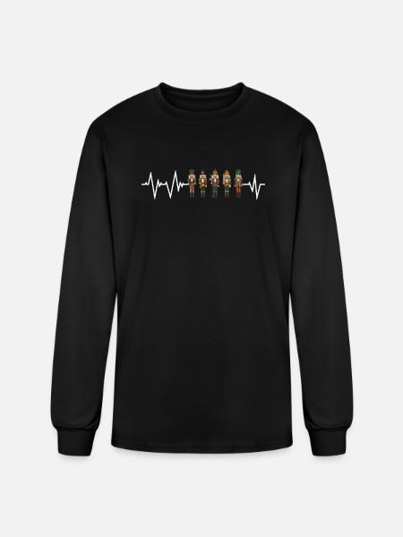Nutcracker Heartbeat - Men's Long Sleeve T-Shirt - black