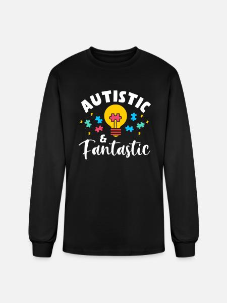 Autistic And Fantastic - Men's Long Sleeve T-Shirt - black