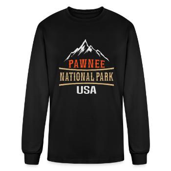 Pawnee National Park, national park lovers - Men's Long Sleeve T-Shirt - black - Front