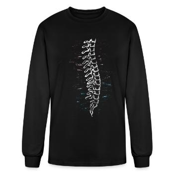 Chiropractor Spinal Cord Bones Chiropractic - Men's Long Sleeve T-Shirt - black - Front