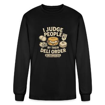 Long Island Deli Order - Men's Long Sleeve T-Shirt - black - Front