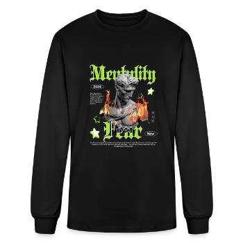 Mentality Fear - Men's Long Sleeve T-Shirt - black - Front