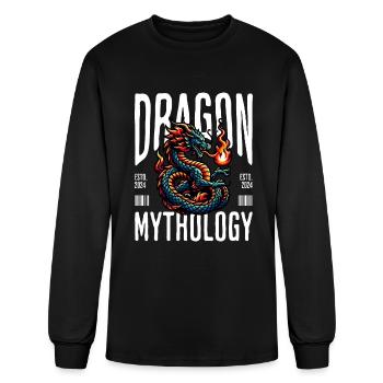 Dragon Mythology - Men's Long Sleeve T-Shirt - black - Front