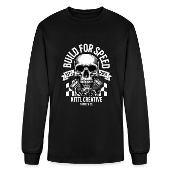 Build dor Speed - Men's Long Sleeve T-Shirt - black - Front