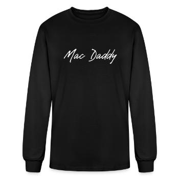 Mac Daddy White - Men's Long Sleeve T-Shirt - black - Front