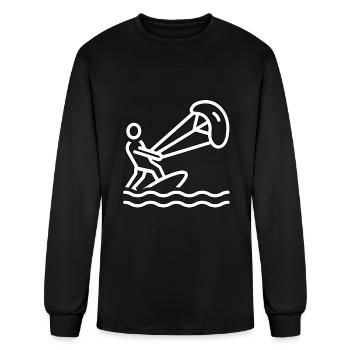 WATER SKIING - Men's Long Sleeve T-Shirt - black - Front