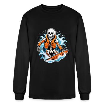 WATER SKIING - Men's Long Sleeve T-Shirt - black - Front
