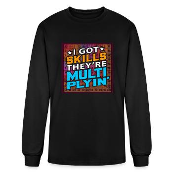 Math math teacher or math nerd - Men's Long Sleeve T-Shirt - black - Front