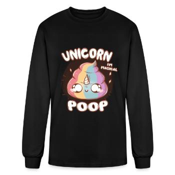 Unicorn Poop - Men's Long Sleeve T-Shirt - black - Front