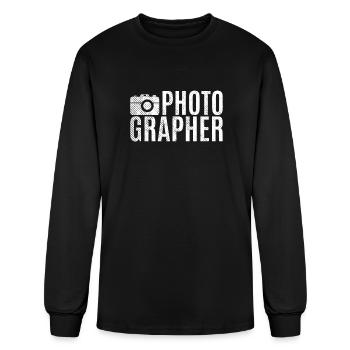 Photographer - Men's Long Sleeve T-Shirt - black - Front