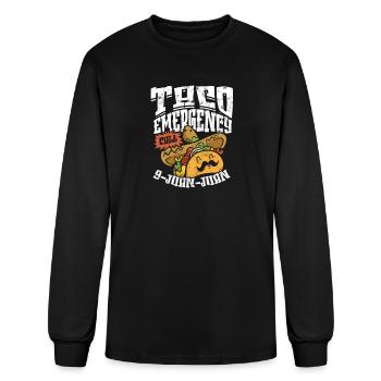 Taco Emergency Call 9 Juan Juan - tortilla - Men's Long Sleeve T-Shirt - black - Front