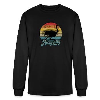 Allegedly - ostrich - Men's Long Sleeve T-Shirt - black - Front