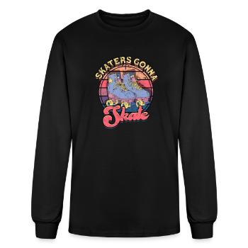 Skaters gonna skate - roller skating - Men's Long Sleeve T-Shirt - black - Front