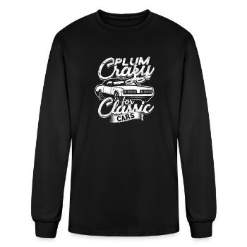 Plum Crazy for Classic Cars - oldies - Men's Long Sleeve T-Shirt - black - Front