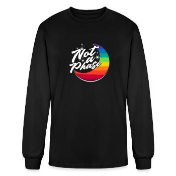 Not a phase - trans - Men's Long Sleeve T-Shirt - black - Front