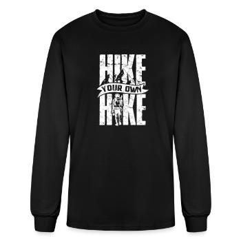 Hike Your Own Hike - Hiking - Men's Long Sleeve T-Shirt - black - Front