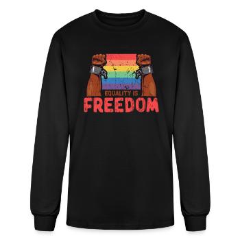 Equality is Freedom - Equality - Men's Long Sleeve T-Shirt - black - Front
