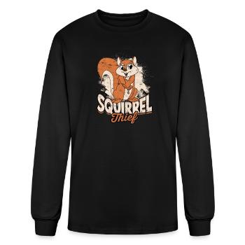 Squirrel thief - Squirrel - Men's Long Sleeve T-Shirt - black - Front