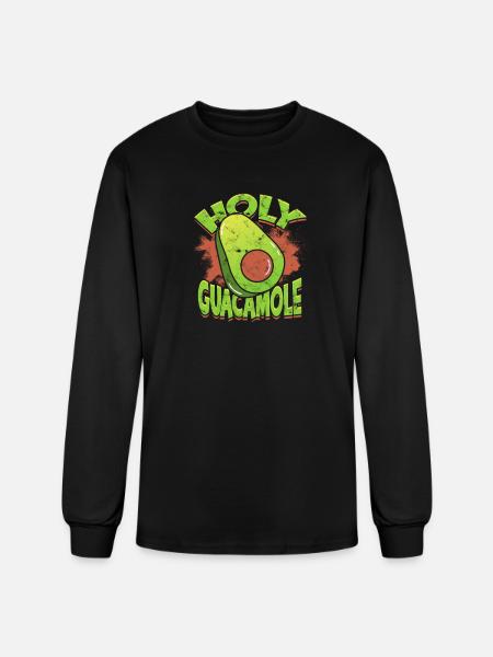 Holy guacamole - Avocado - Men's Long Sleeve T-Shirt - black