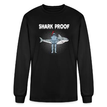 Shark proof - Shark - Men's Long Sleeve T-Shirt - black - Front