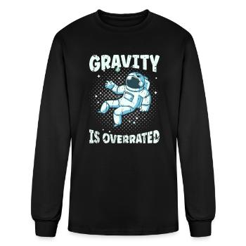 Gravity is Overrated - Space - Men's Long Sleeve T-Shirt - black - Front