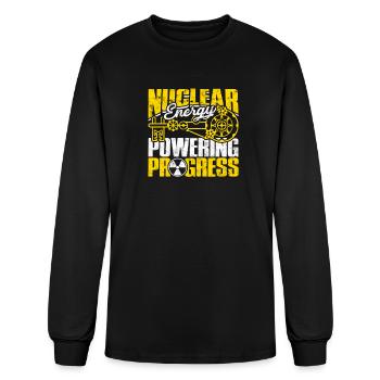 Nuclear Energy: Powering Progress - Nuclear - Men's Long Sleeve T-Shirt - black - Front