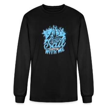 Sail away with me - Cruise - Men's Long Sleeve T-Shirt - black - Front