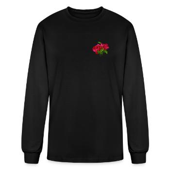 Red Roses - Romance - Men's Long Sleeve T-Shirt - black - Front