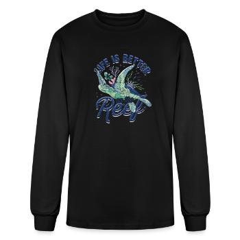 Life is better on the reef - Reef - Men's Long Sleeve T-Shirt - black - Front