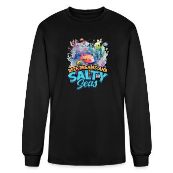 Reef dreams and salty seas - Reef - Men's Long Sleeve T-Shirt - black - Front